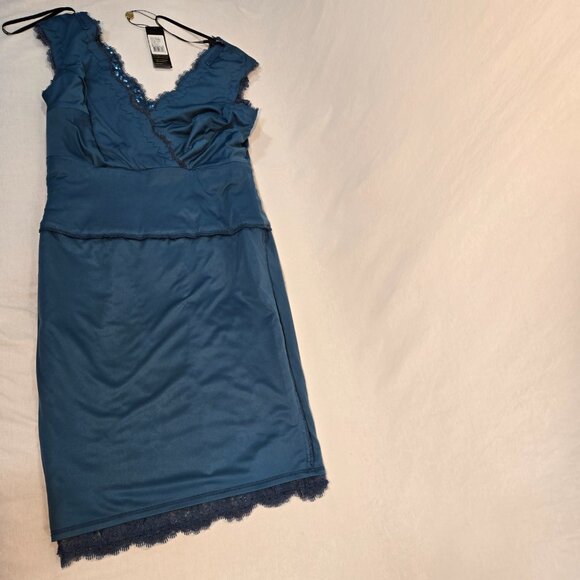 TADASHI SHOJI Special Occasions Embellished AZURE Sheath Dress Size 12 NEW TAGS! - Picture 10 of 17